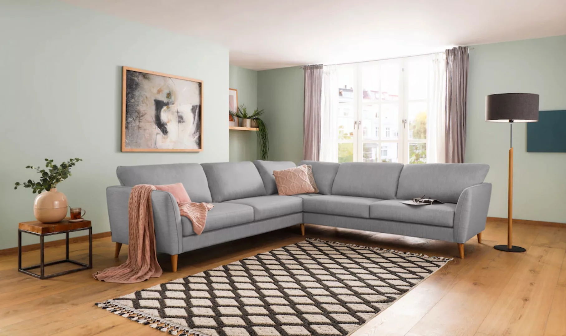 Home affaire Ecksofa "MARSEILLE 278/278 cm, L-Form,", gleichschenklig, aus günstig online kaufen