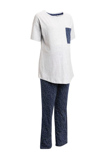 Next Umstandspyjama Kurzärmeliger Baumwoll-Pyjama Umstandsmode (2 tlg) günstig online kaufen