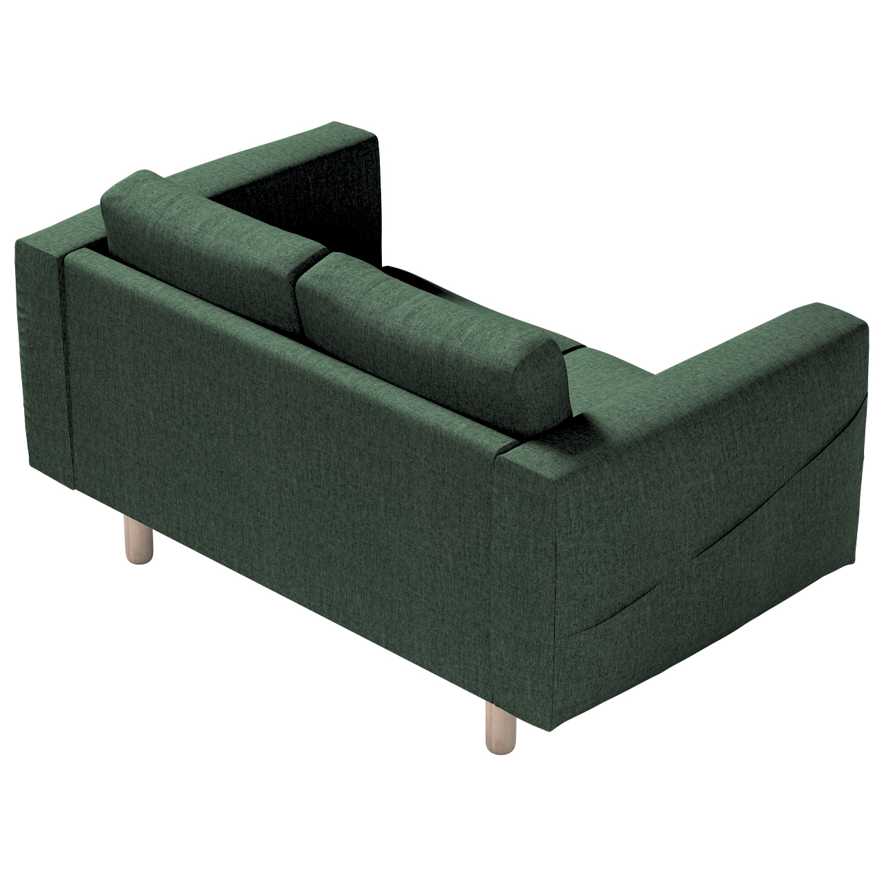 Bezug für Norsborg 2-Sitzer Sofa, dunkelgrün, Norsborg 2-Sitzer Sofabezug, günstig online kaufen