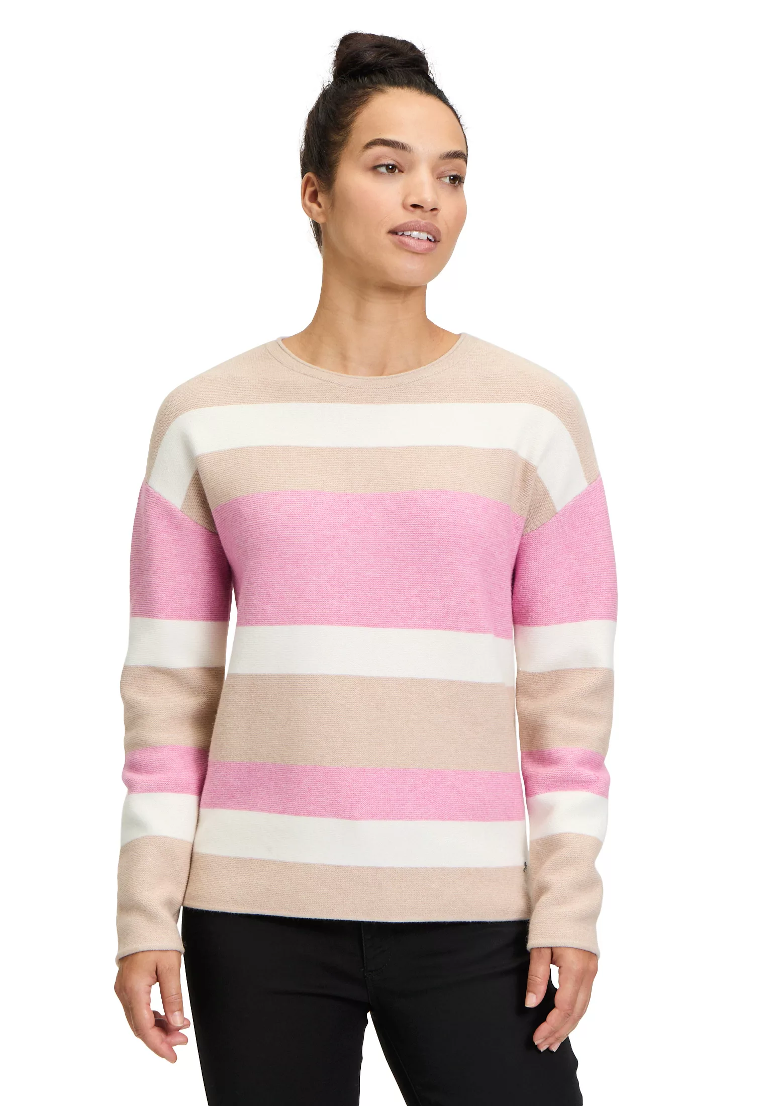 Betty&Co Strickpullover "Betty & Co Strickpullover mit Streifen", Struktur günstig online kaufen