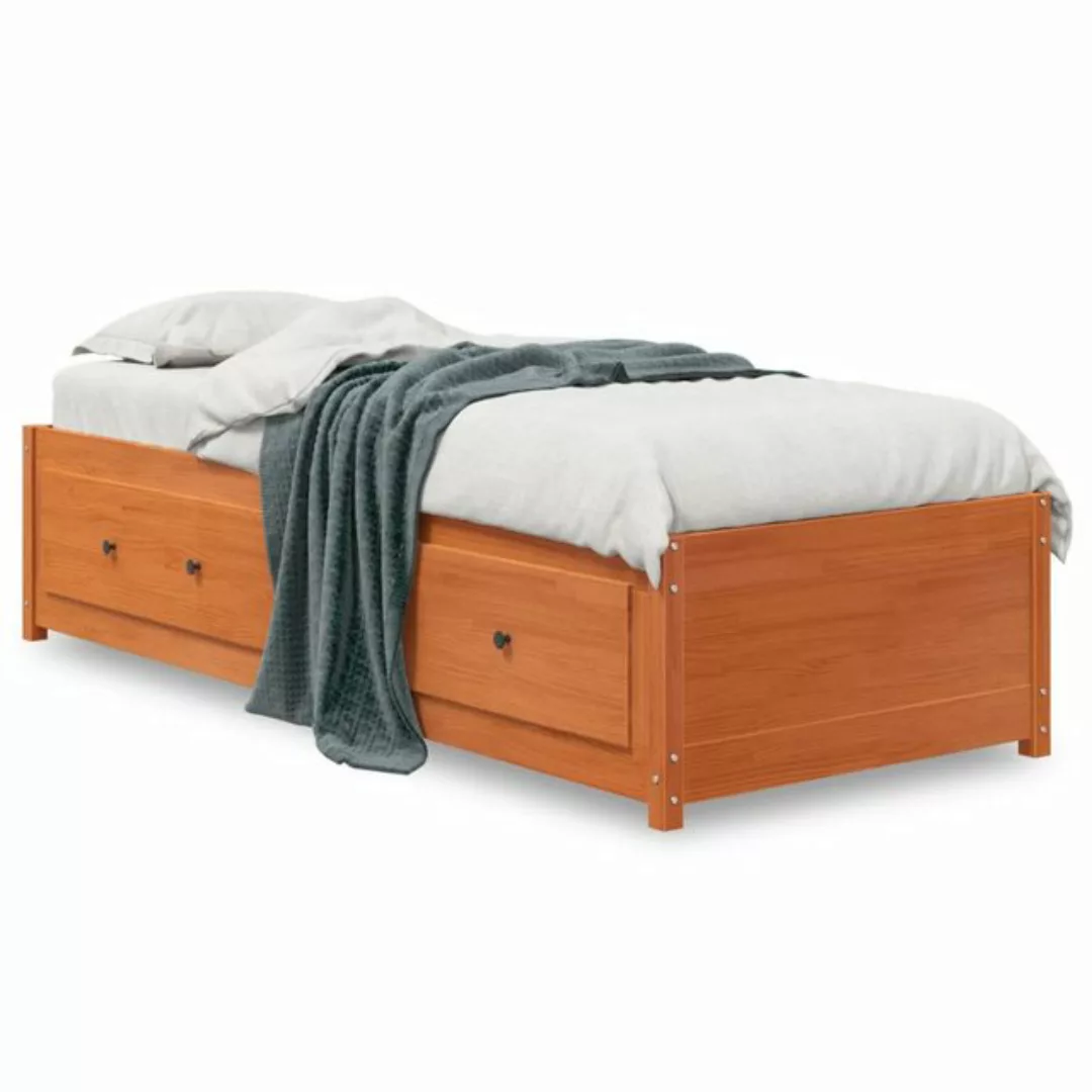 vidaXL Gästebett vidaXL Gästebett Tagesbett Wachsbraun 90x190 cm Massivholz günstig online kaufen