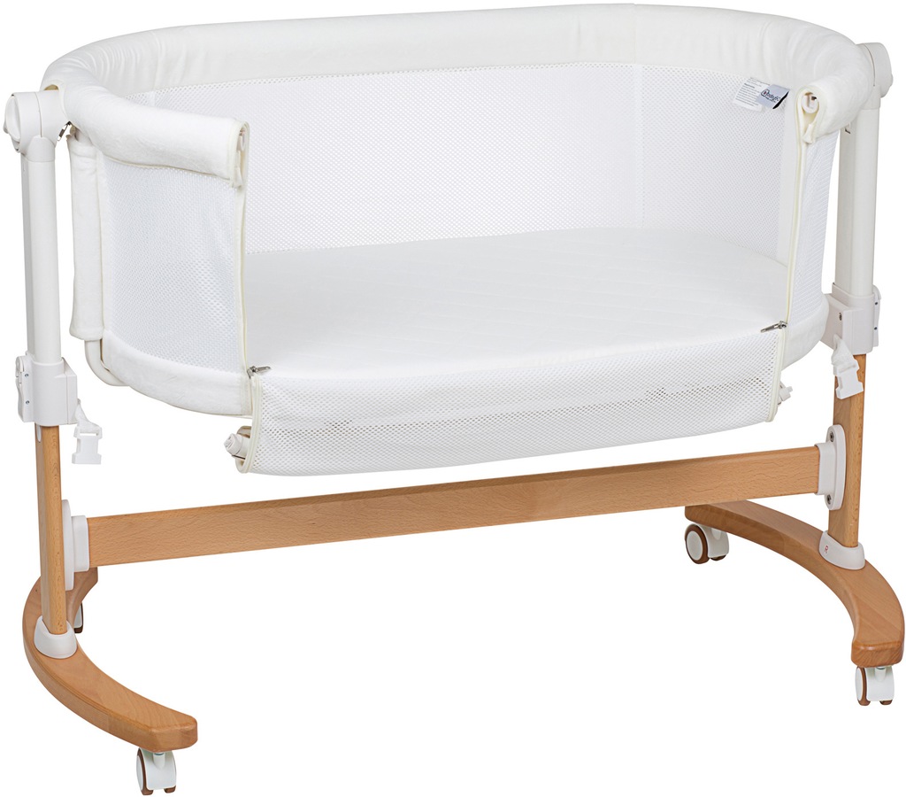 BabyGo Beistellbett »Amila, beige white«, mit Schaukelfunktion günstig online kaufen