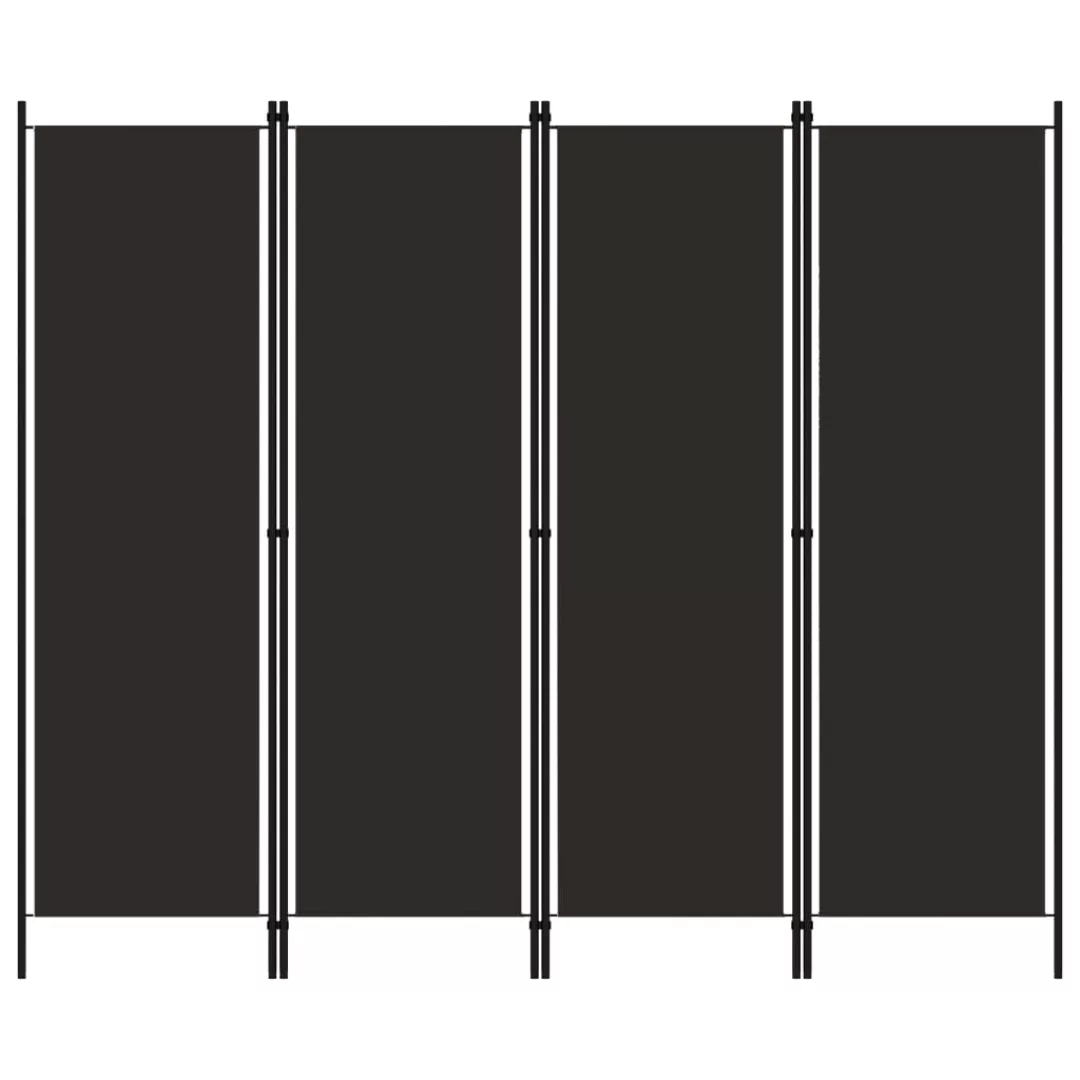 4-tlg. Raumteiler Braun 200x180 Cm günstig online kaufen
