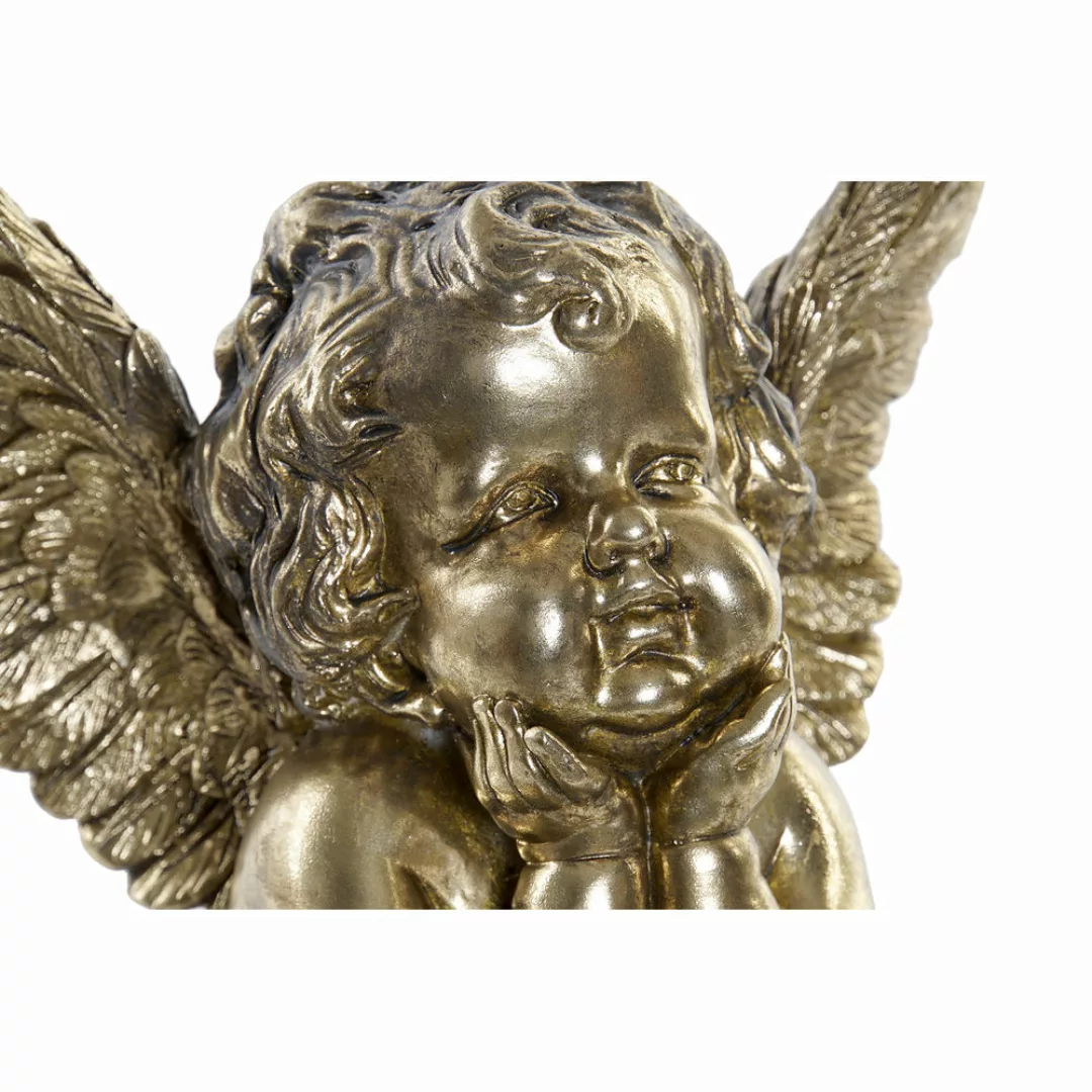 Deko-figur Dkd Home Decor Golden Harz Engel (22 X 18 X 23 Cm) günstig online kaufen