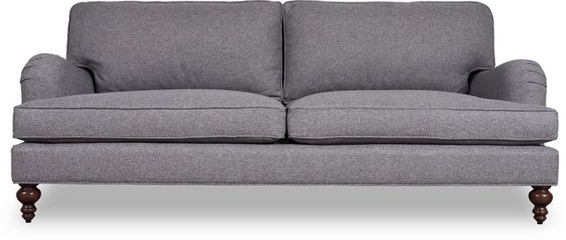 Xlmoebel Sofa Chesterfield Stoff-Sofa in Grau, 3-Sitzer Design-Couch Polste günstig online kaufen