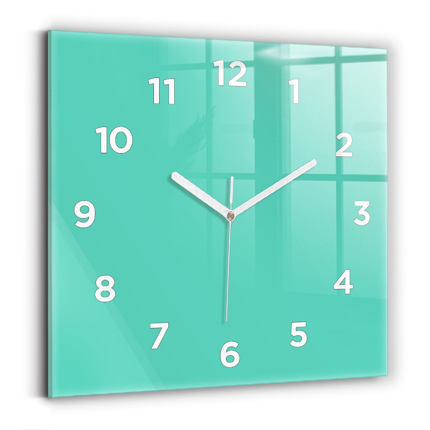 Tulup Wanduhr Glasuhr Modernistische Glaswanduhr 30x30cm günstig online kaufen