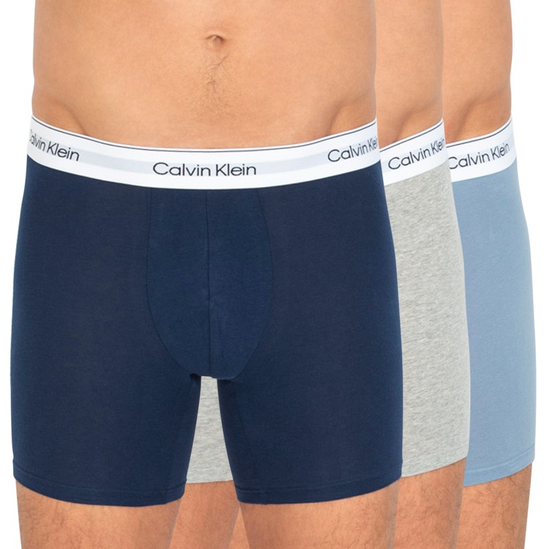 Calvin Klein 3-er Set Boxer Briefs Blau & Grau günstig online kaufen