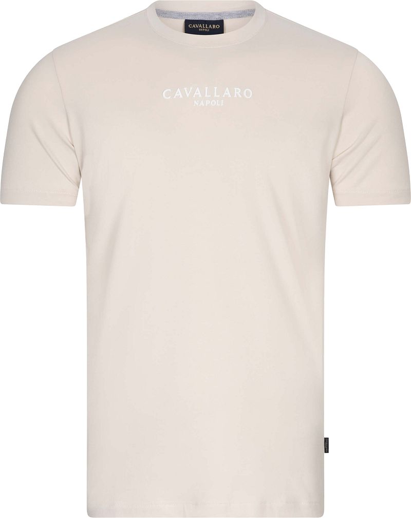 Cavallaro Bari T-Shirt Logo Ecru - Größe XXL günstig online kaufen