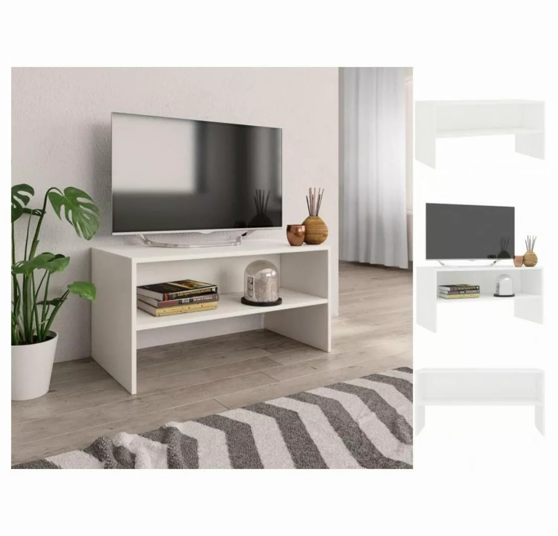 vidaXL TV-Schrank TV-Schrank Weiß 80 x 40 x 40 cm Spanplatte Lowboard günstig online kaufen