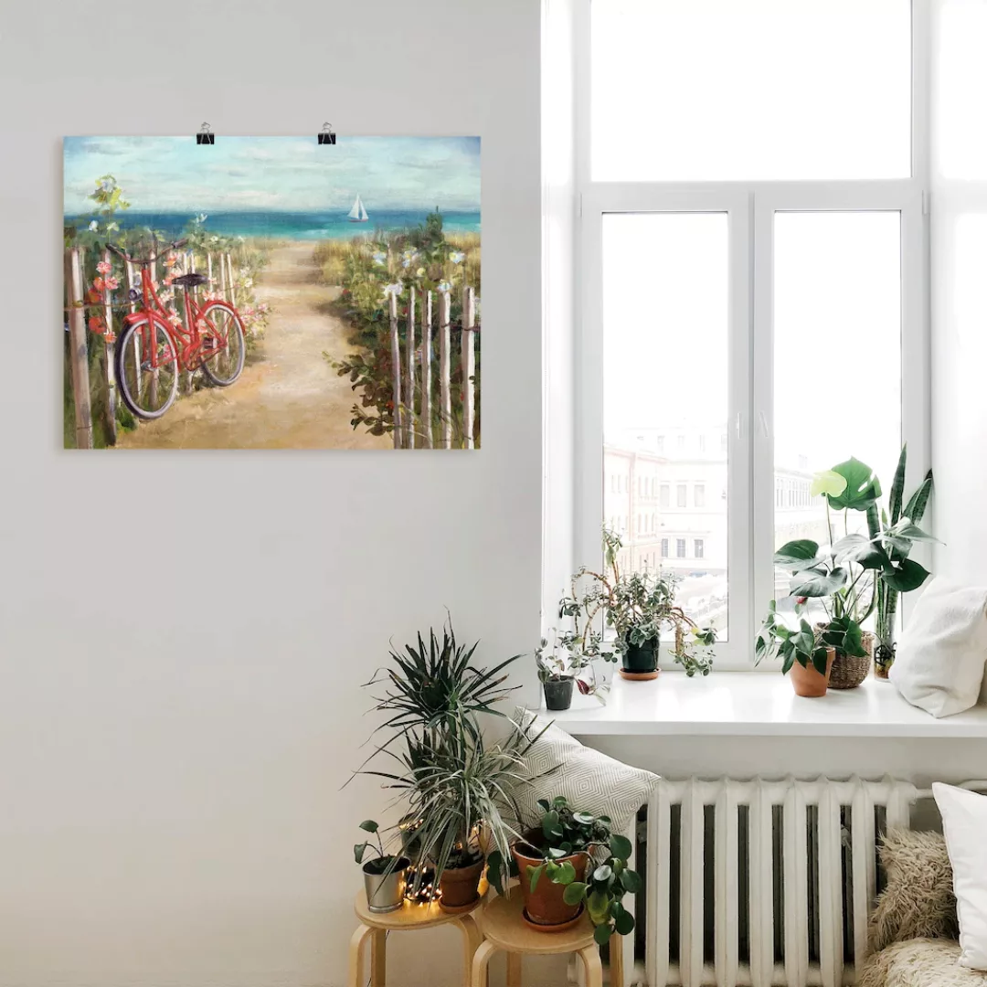 Artland Wandbild "Sommerfahrt", Fahrräder, (1 St.), als Leinwandbild, Poste günstig online kaufen