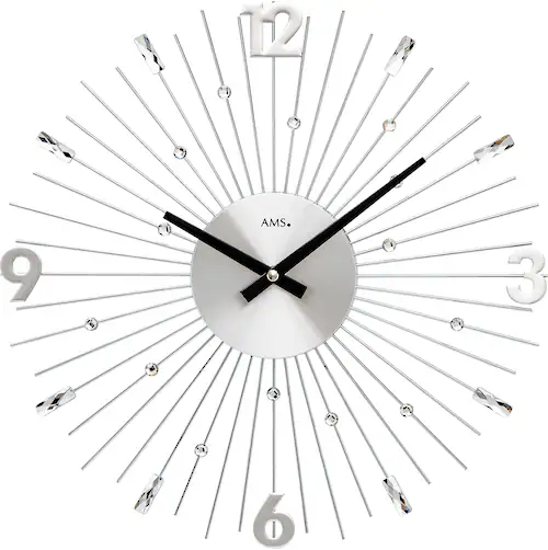 AMS Wanduhr »W9652«, Quarzuhr,Wohnzimmer,Esszimmer,Küche,Arbeitszimmer,Büro günstig online kaufen