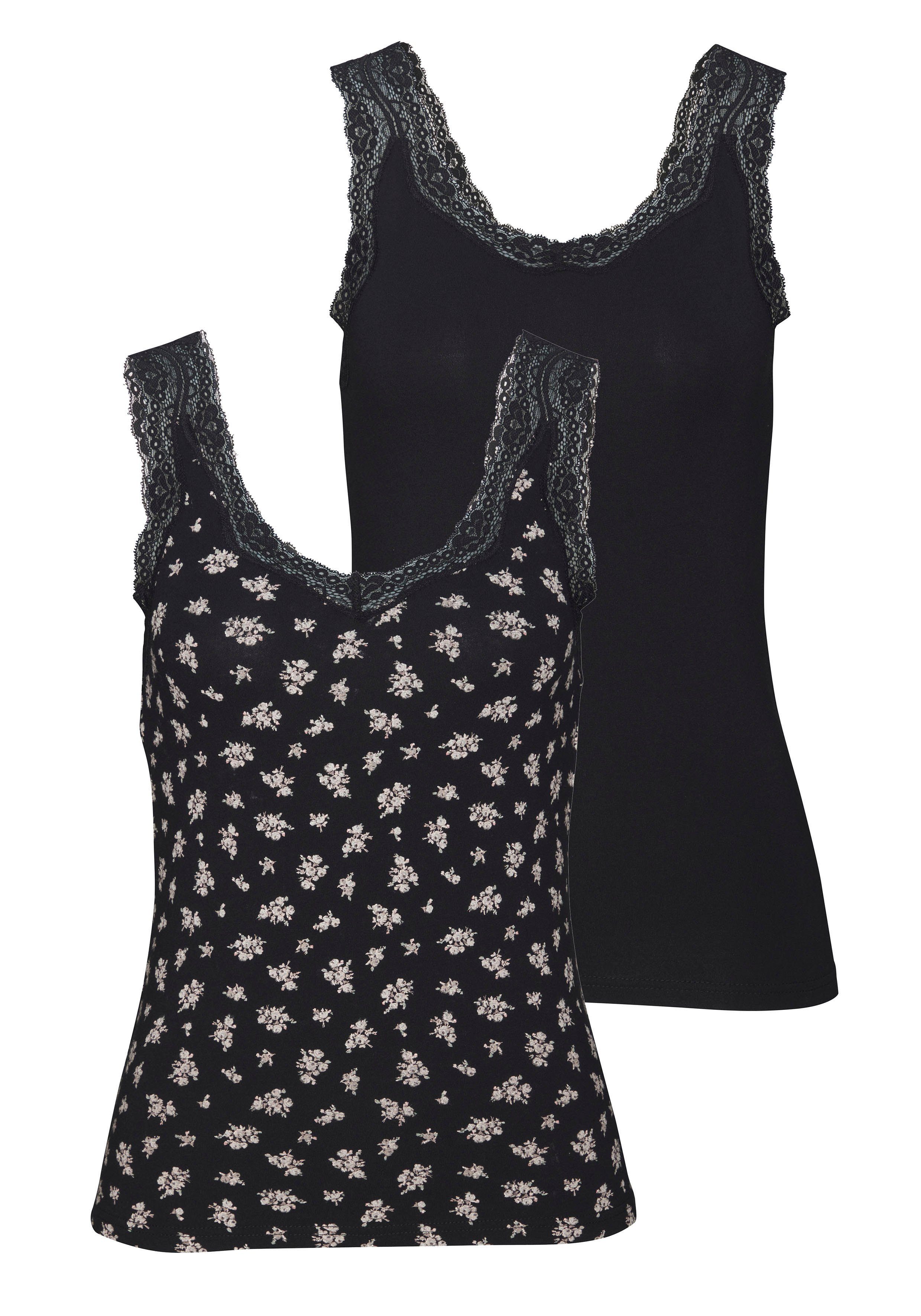 Vivance Unterhemd, (2er-Pack), aus elastischer Baumwolle, Tanktop, Unterzie günstig online kaufen