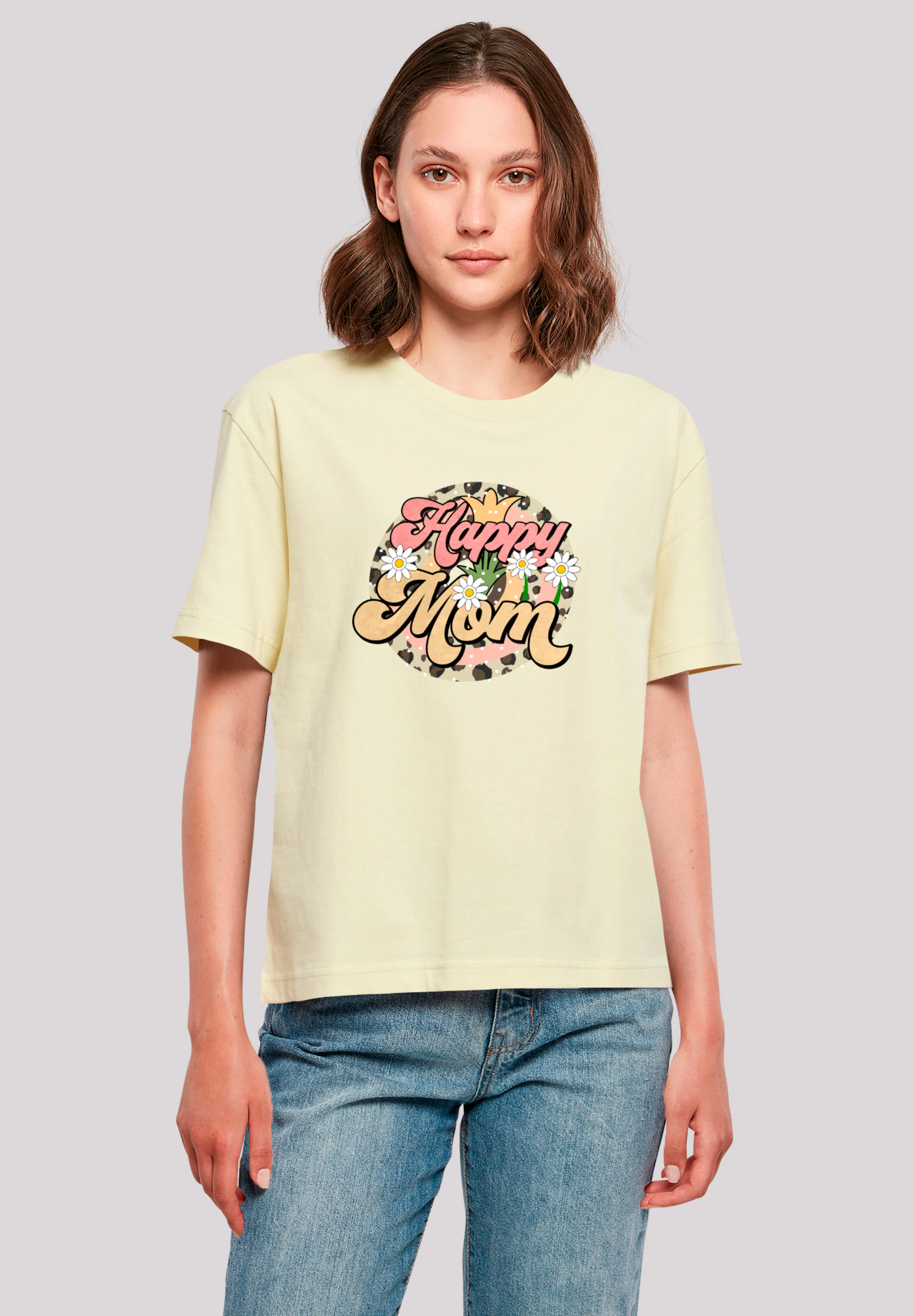 F4NT4STIC T-Shirt "Mothers Day Floral Design Happy Mom", Premium Qualität günstig online kaufen