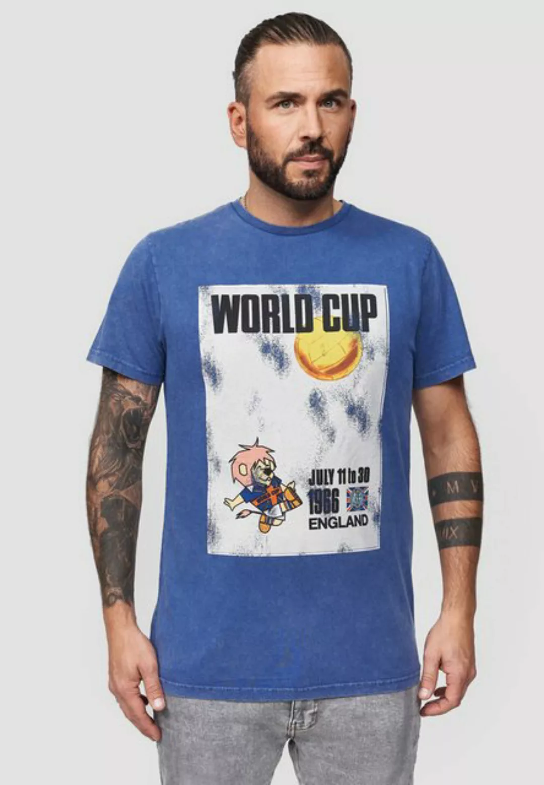 Recovered T-Shirt FIFA World Cup 1966 Poster GOTS zertifizierte Bio-Baumwol günstig online kaufen