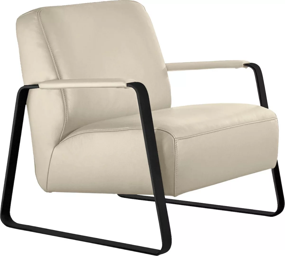W.SCHILLIG Cocktailsessel »quadroo Loungesessel,«, mit bezogenen Armlehnen, günstig online kaufen