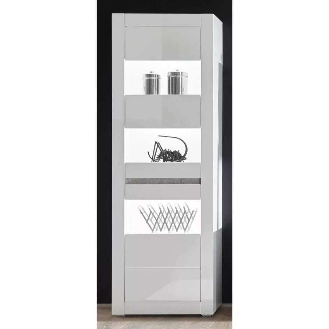 Lomadox Wohnwand COGO-61, (Mega-Spar-Set, 5-St), weiß günstig online kaufen