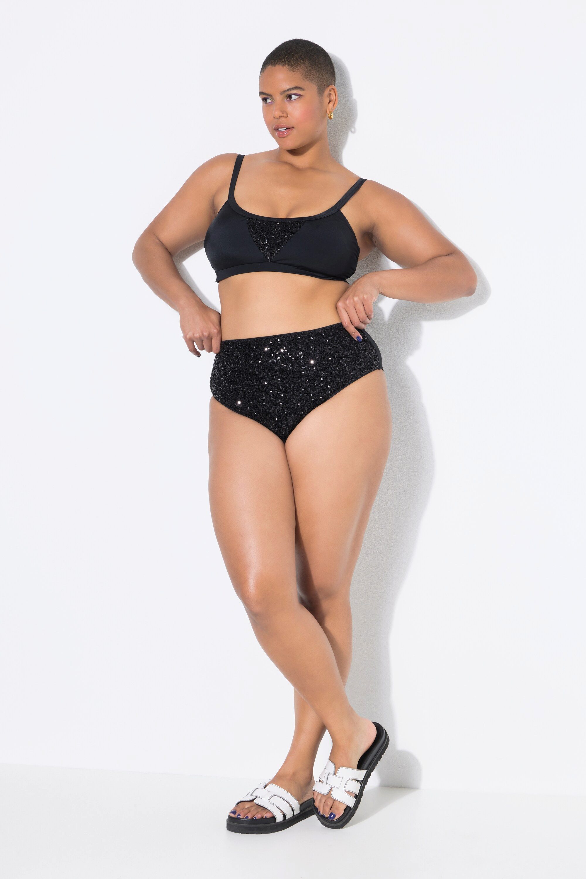 Studio Untold Bikinislip Bikini-Slip HighWaist Pailletten günstig online kaufen
