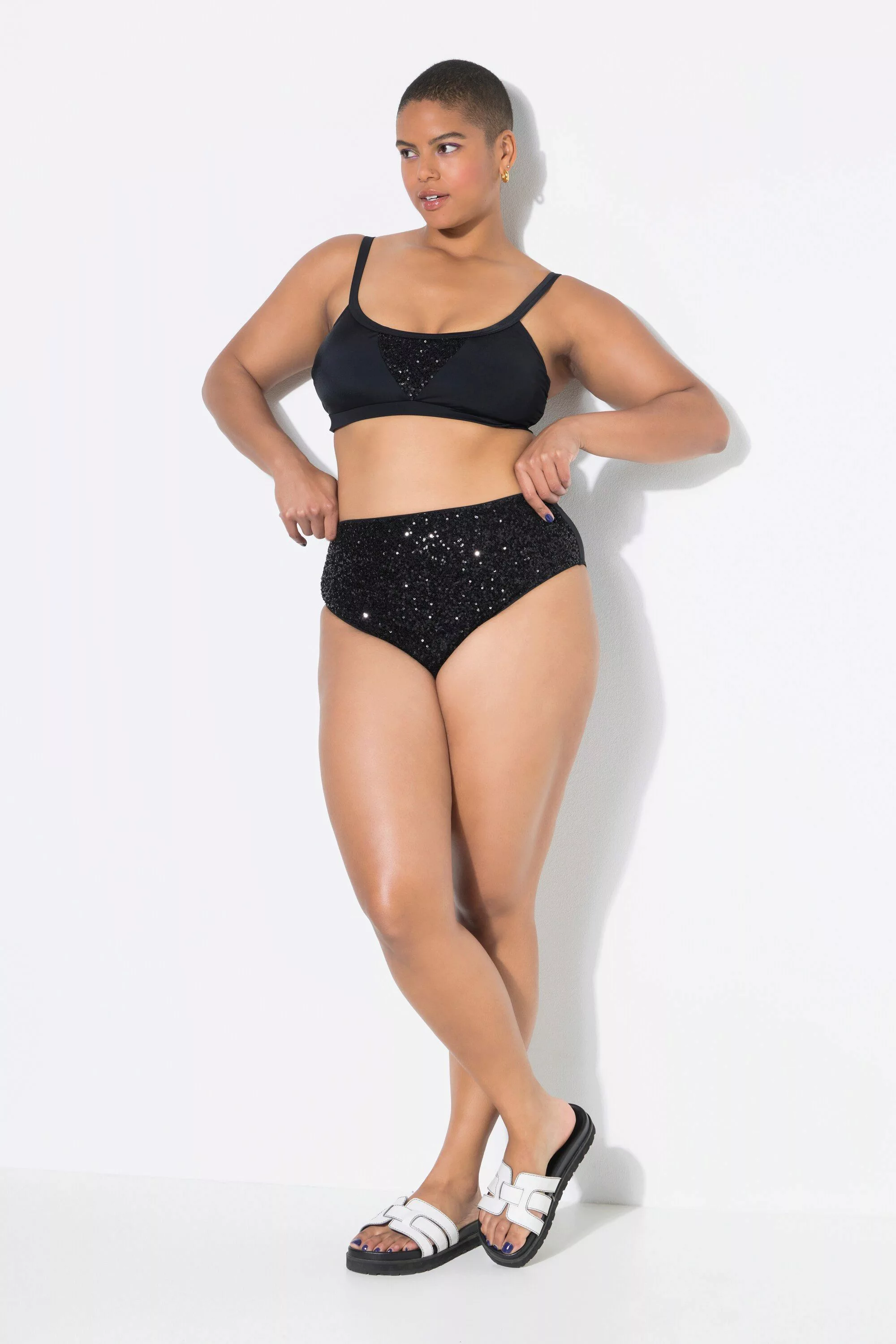 Studio Untold Bikinislip Bikini-Slip HighWaist Pailletten günstig online kaufen