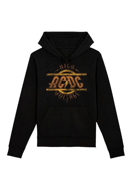 F4NT4STIC Kapuzenpullover AC/DC Rock Musik Band High Voltage Logo Distresse günstig online kaufen