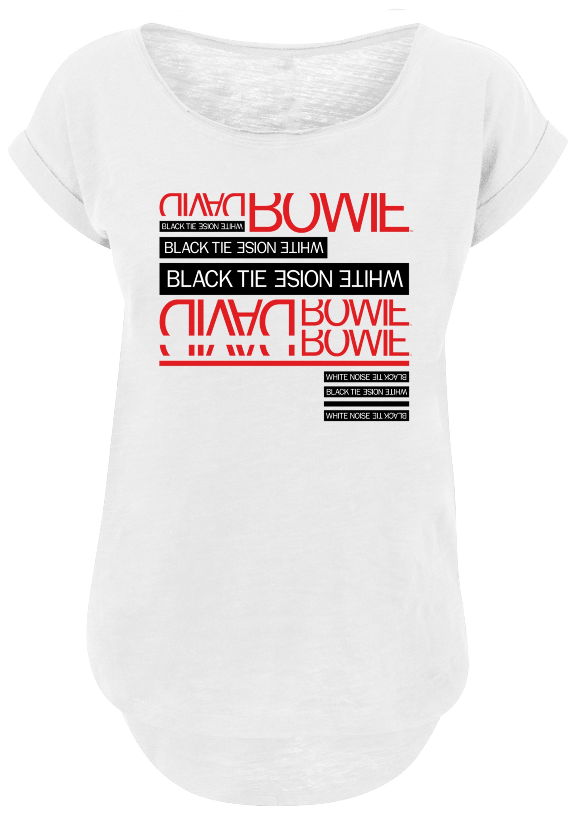 F4NT4STIC T-Shirt "David Bowie Black Tie White Noise", Print günstig online kaufen