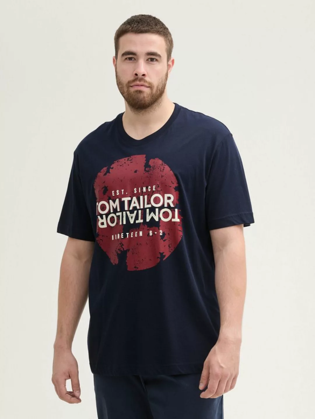 TOM TAILOR PLUS T-Shirt Plus - T-Shirt mit Print günstig online kaufen