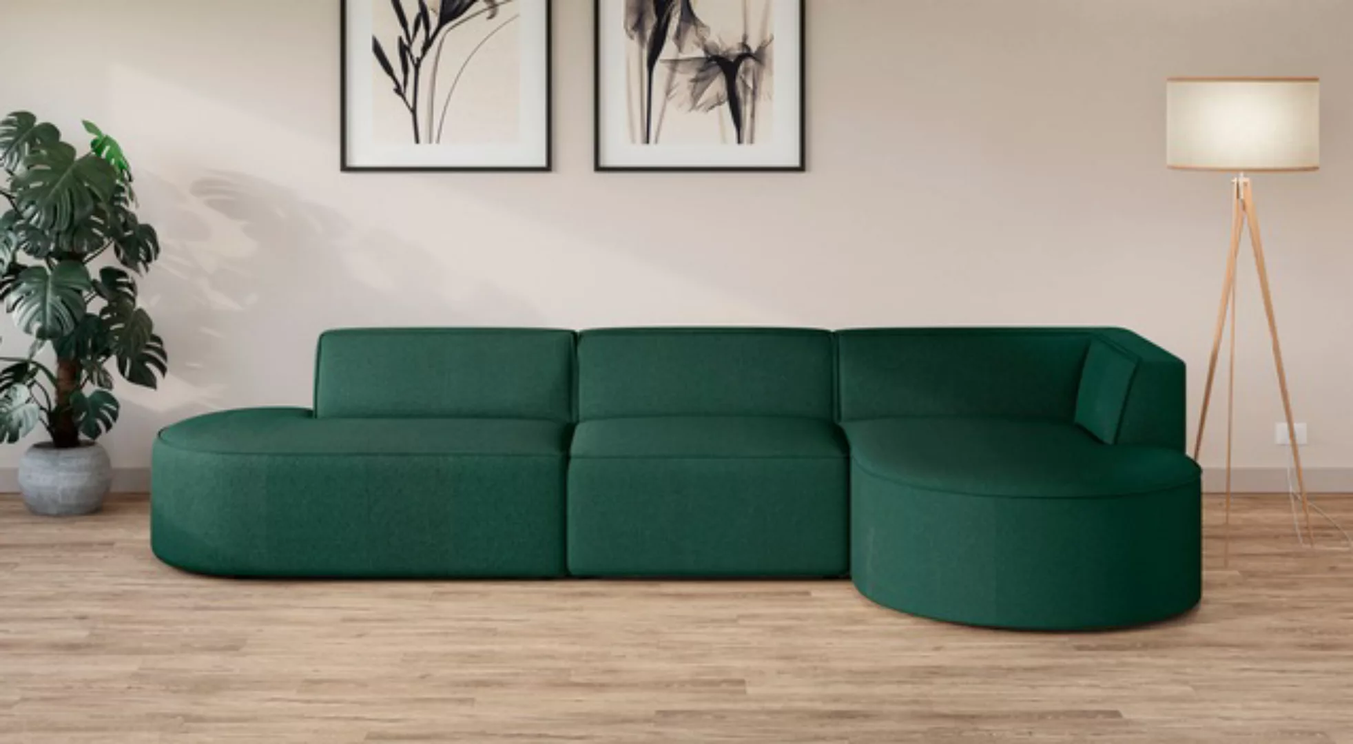 andas Ecksofa "Ecksofa EIVIND mit Ottomane rechts/links, Maße: B/H/T 343/15 günstig online kaufen