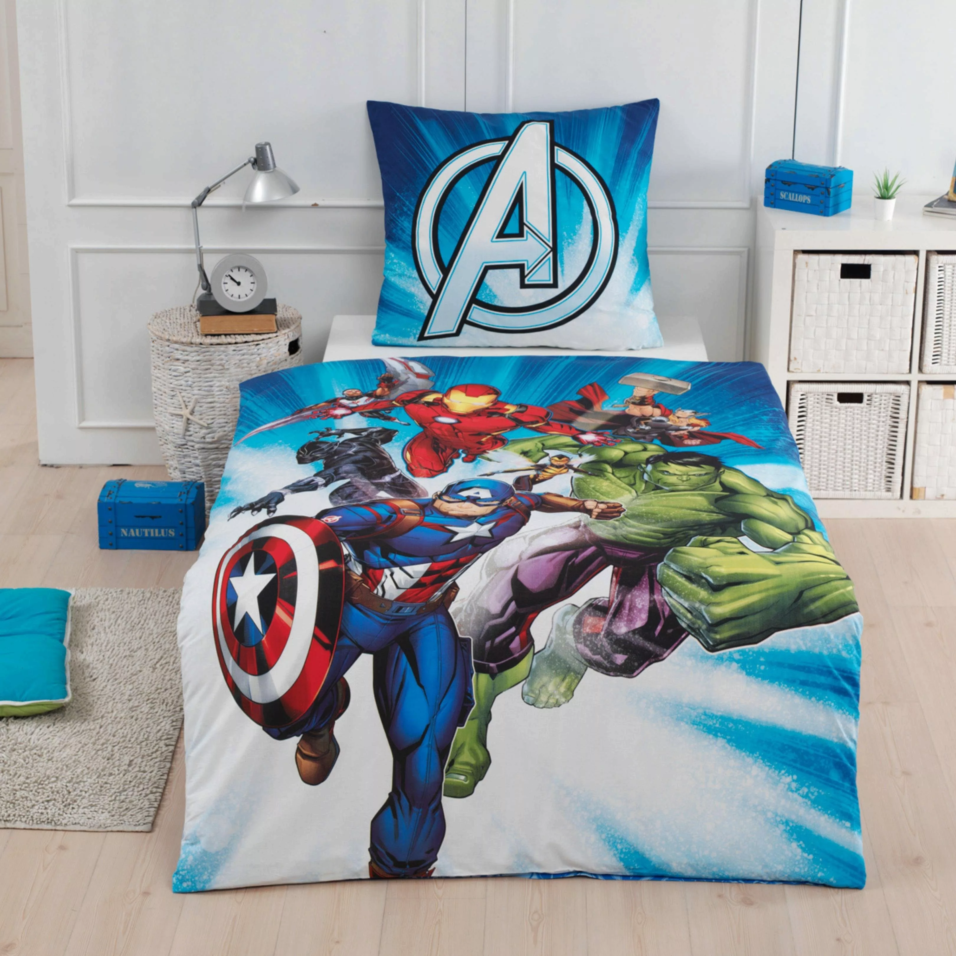 MTOnlinehandel Bettwäsche Avengers Marvel 135x200 + günstig online kaufen