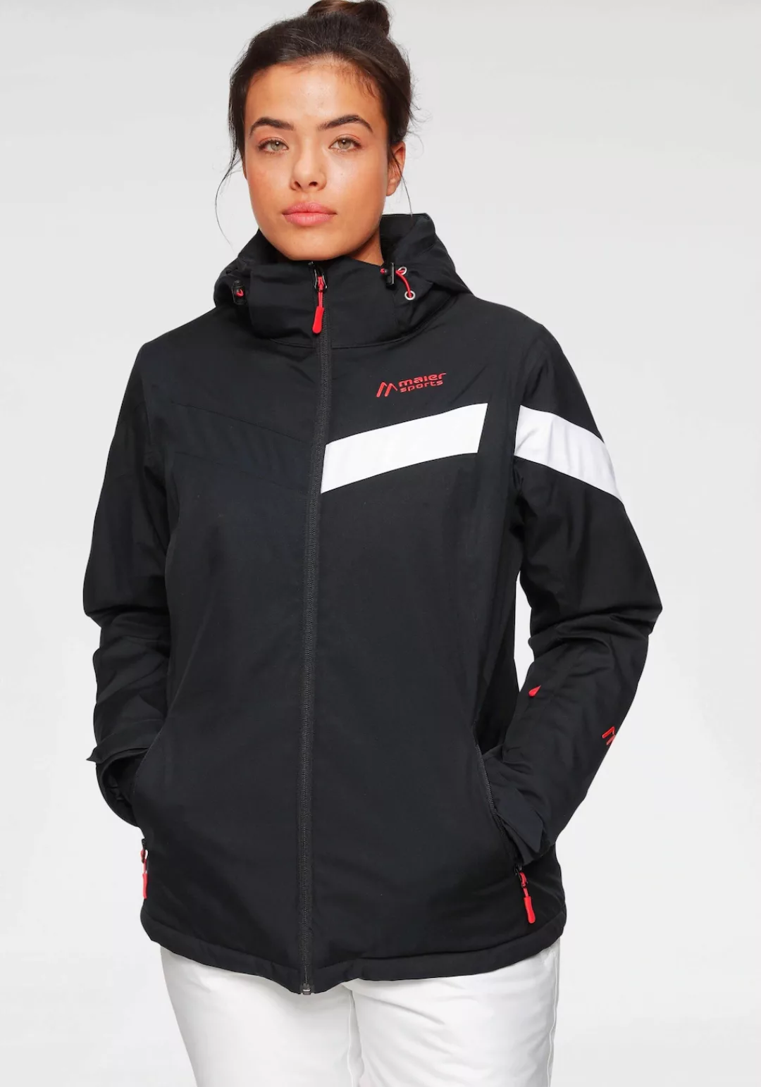 Maier Sports Skijacke "Ski Jacke wattiert Damen", mit Kapuze, Wasser & wind günstig online kaufen