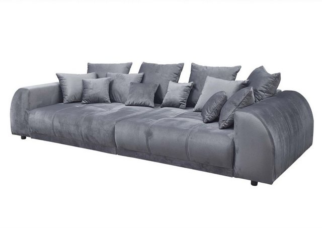 Massivmoebel24 Big-Sofa Bigsofa 310x140x80 grau VANESSA #135 günstig online kaufen