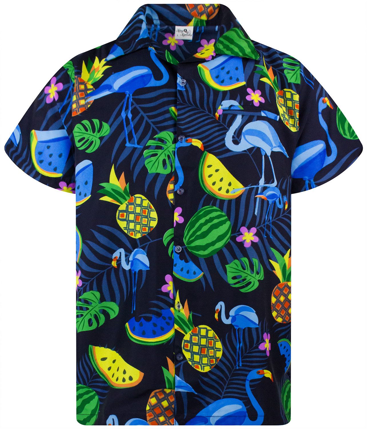 King Kameha Hawaiihemd Flamingo Melone Funky günstig online kaufen