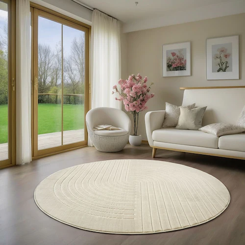 the carpet Teppich »La Palma«, rund, moderne Wohnzimmer Teppich Outdoor gee günstig online kaufen