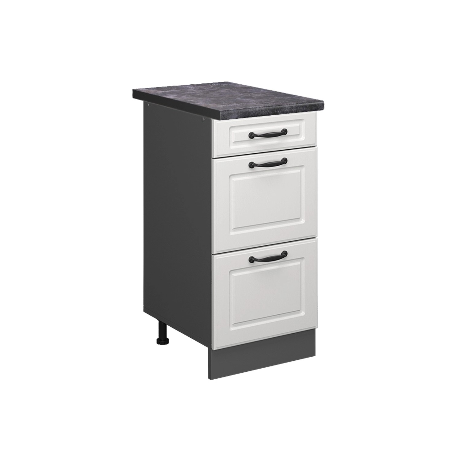 Vicco Unterschrank R-Line, Weiß Landhaus/Anthrazit, 40 günstig online kaufen