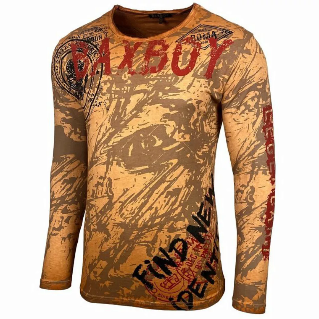 Baxboy Longshirt Baxboy Herren Longsleeve T-Shirt Moderner Männer Langarmsh günstig online kaufen