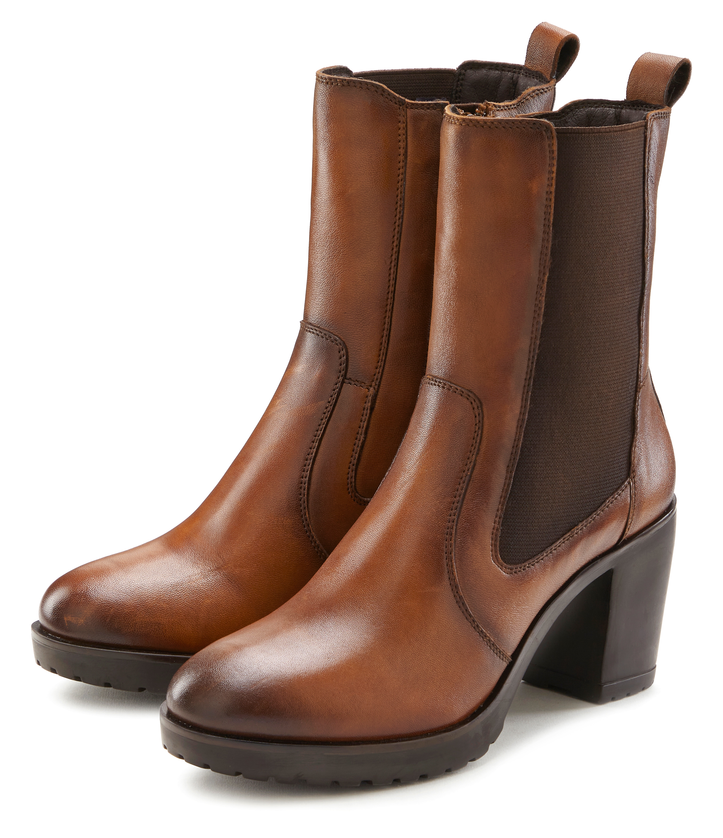 LASCANA Stiefelette, aus Leder im Chelsea-Look, Stiefel, Boots günstig online kaufen