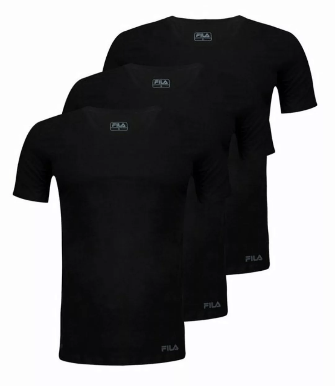 Fila T-Shirt 3er Pack Round-Neck aus weichem Baumwolljersey günstig online kaufen