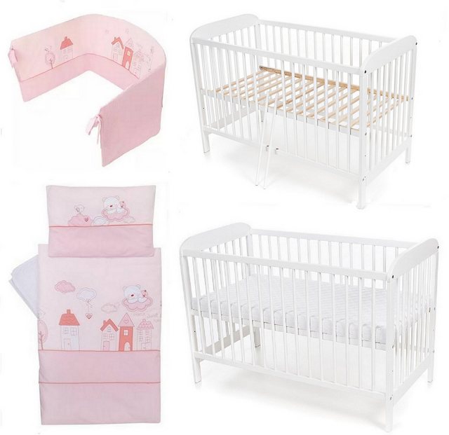 hopsibaby Babybett Gitterbett 60x120 komplett Bio- Garnitur MUFFI, 8-tlg., günstig online kaufen