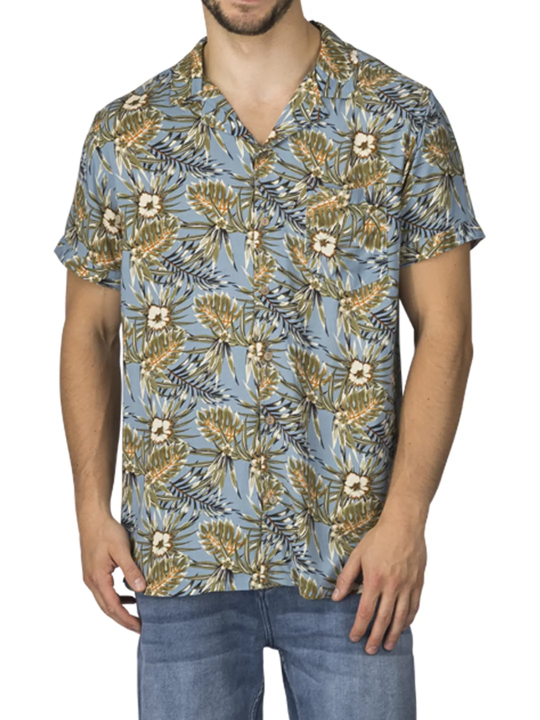 riverso Hawaii Hemd Männer Kurzarm RIVMick Regular Fit günstig online kaufen