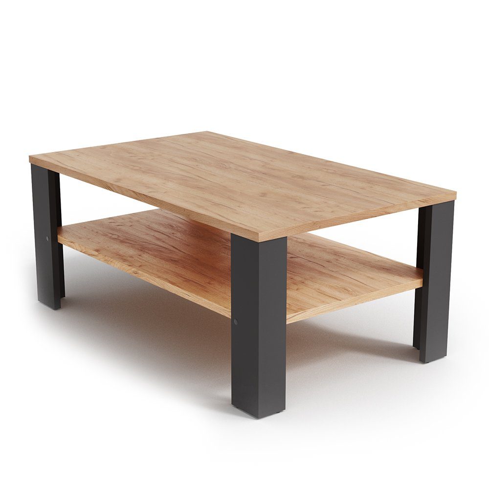 Vicco Couchtisch, Anthrazit/Sandeiche, 100 x 60 günstig online kaufen
