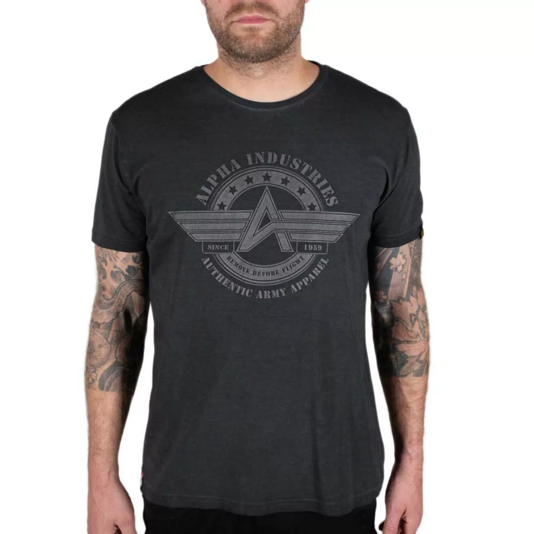 Alpha Industries Ai Olidye Kurzärmeliges T-shirt L Black günstig online kaufen