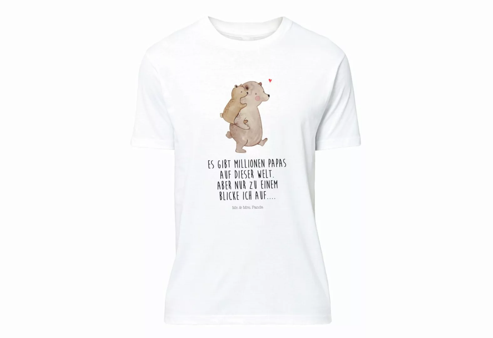 Mr. & Mrs. Panda T-Shirt Papa Bär - Weiß - Geschenk, Papi, Tshirt, T-Shirt günstig online kaufen