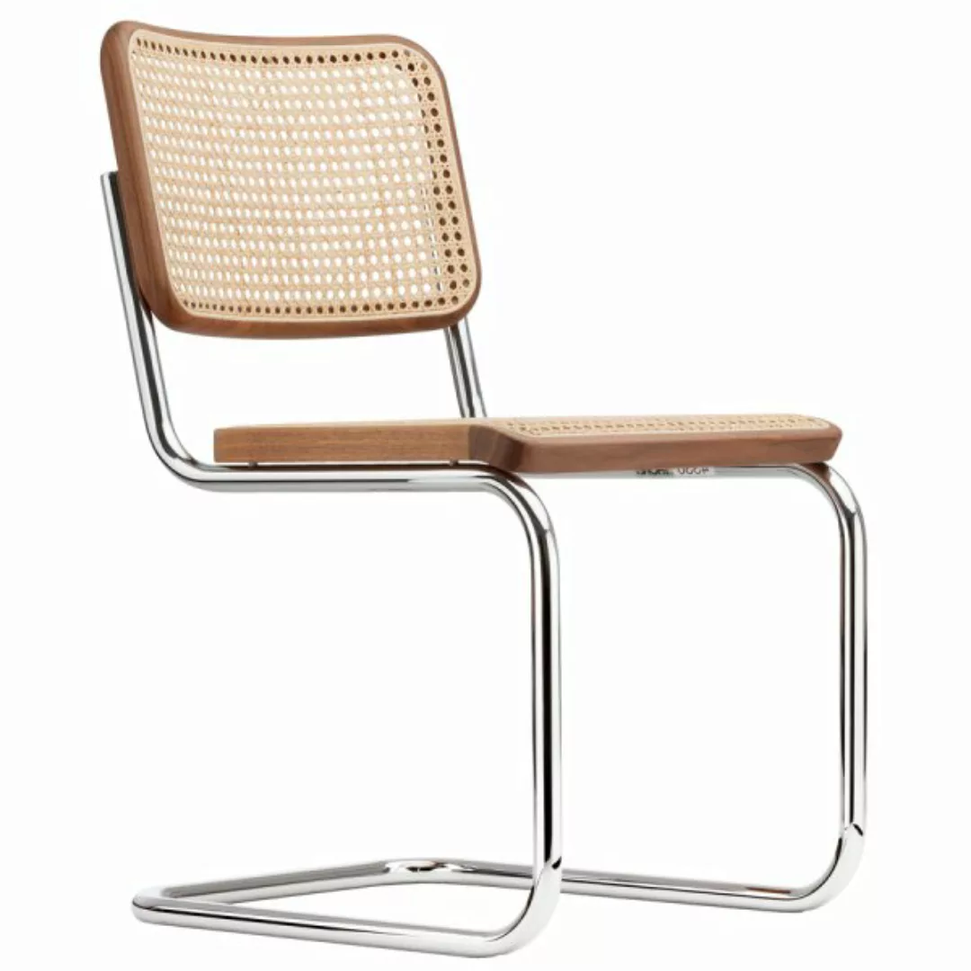 THONET S 32 V | Nussbaum Pure Materials | Stahlrohr-Freischwinger | Gestell günstig online kaufen