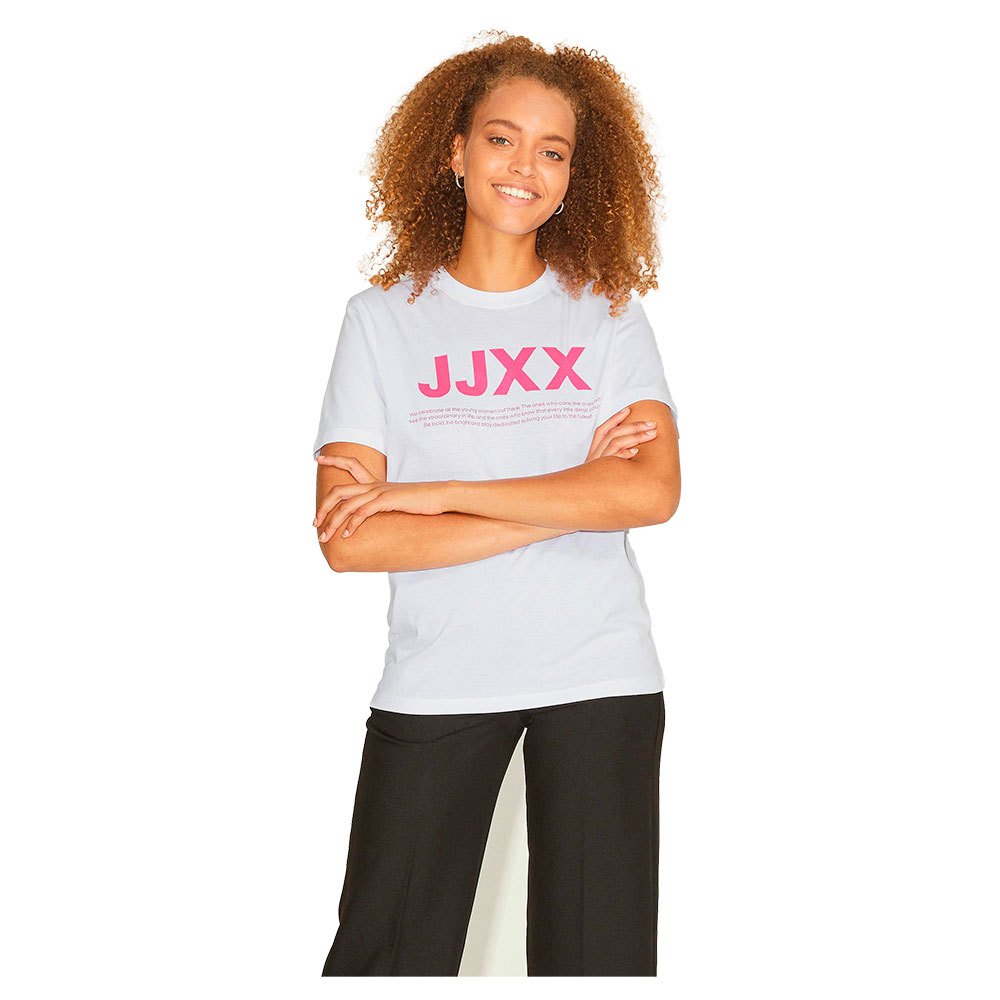 Jjxx Anna Regular Every Small Logo Kurzarm T-shirt L Bright White / Print B günstig online kaufen