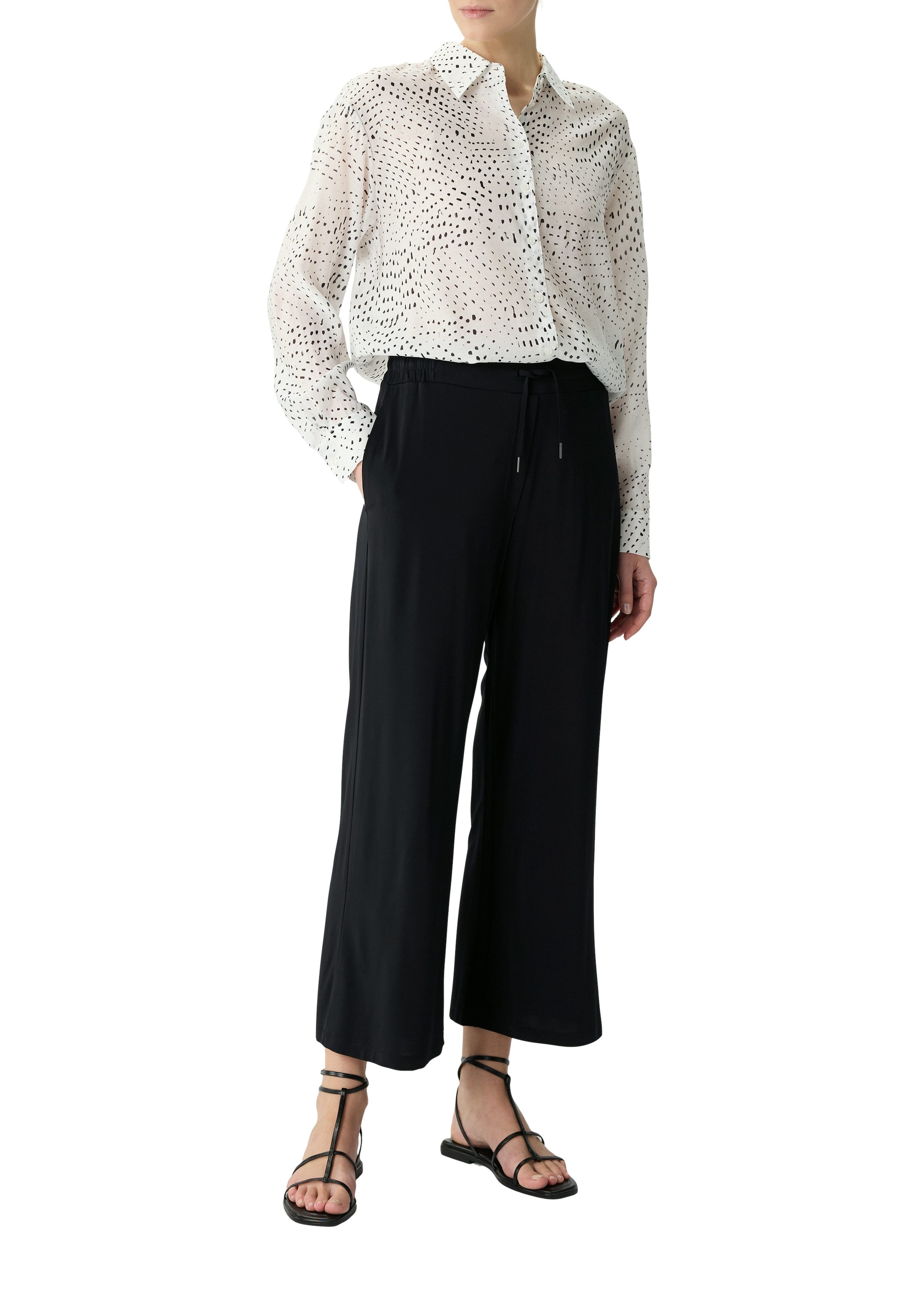 Comma Culotte Sommerhose mit elastischem Bund günstig online kaufen