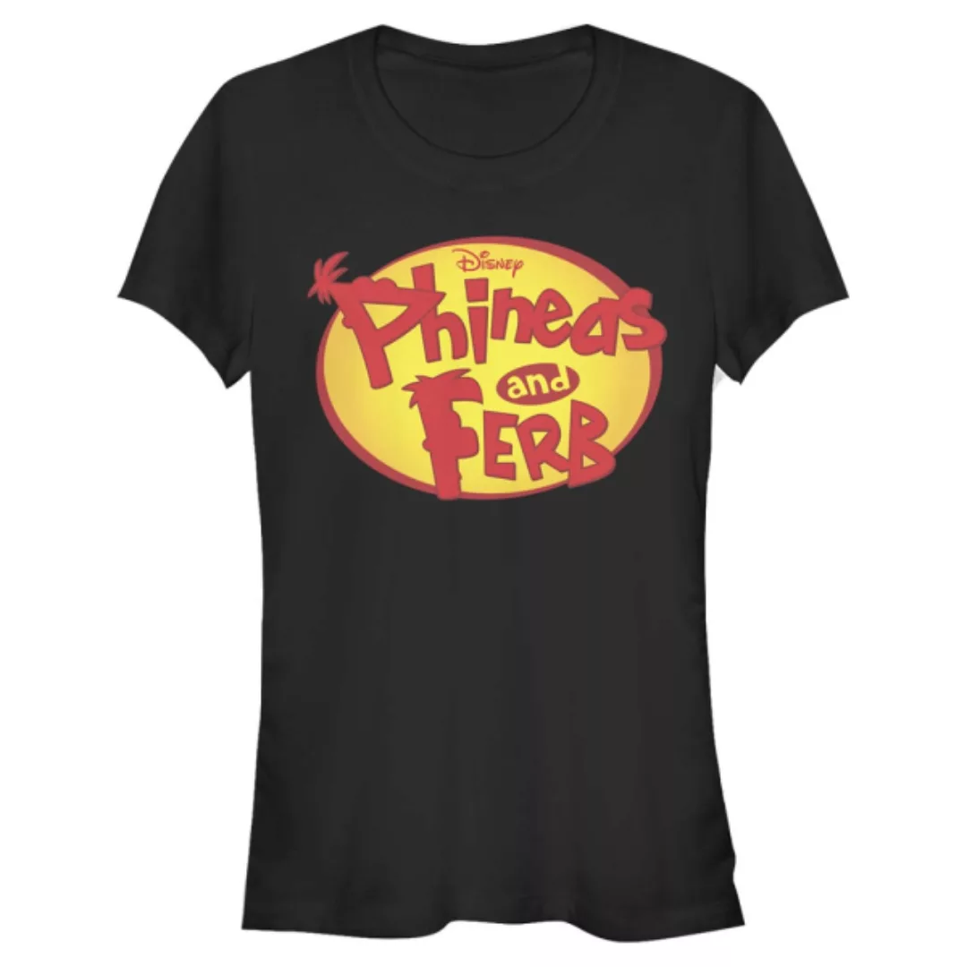 Disney Classics - Phineas und Ferb - Phineas and Ferb Oval Logo - Frauen T- günstig online kaufen