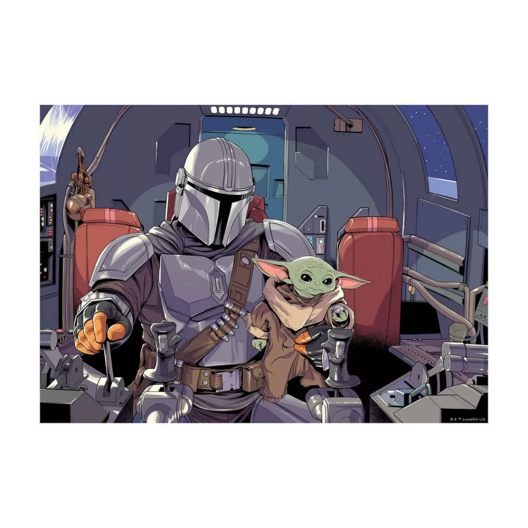 Komar Wandbild Mandalorian The Child Cockpit 40 cm x 30 cm günstig online kaufen