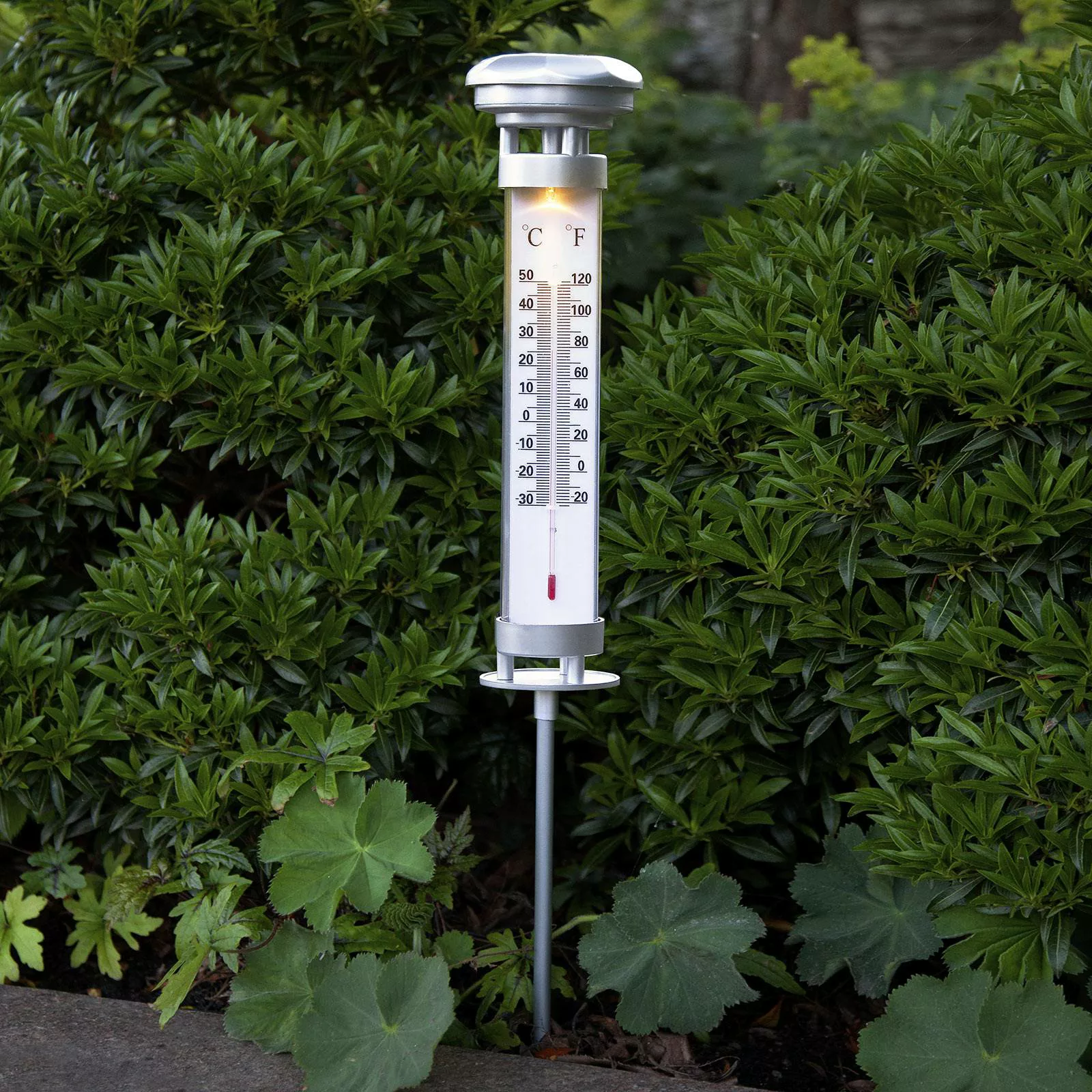 LED-Solarleuchte Celsius, Außenthermometer günstig online kaufen