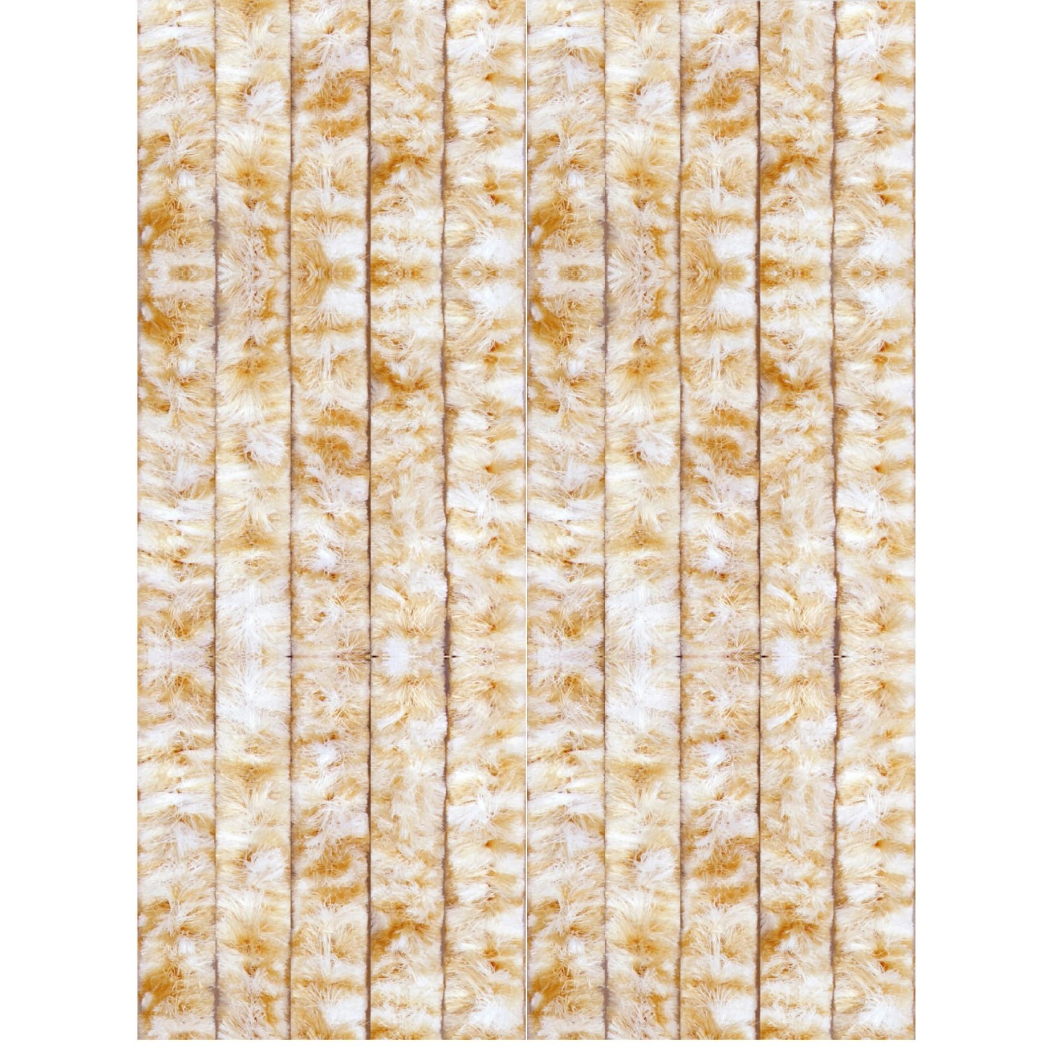 Arsvita Flauschvorhang Flauschgardine Vorhang 120 cm x 200 cm Meliert Beige günstig online kaufen