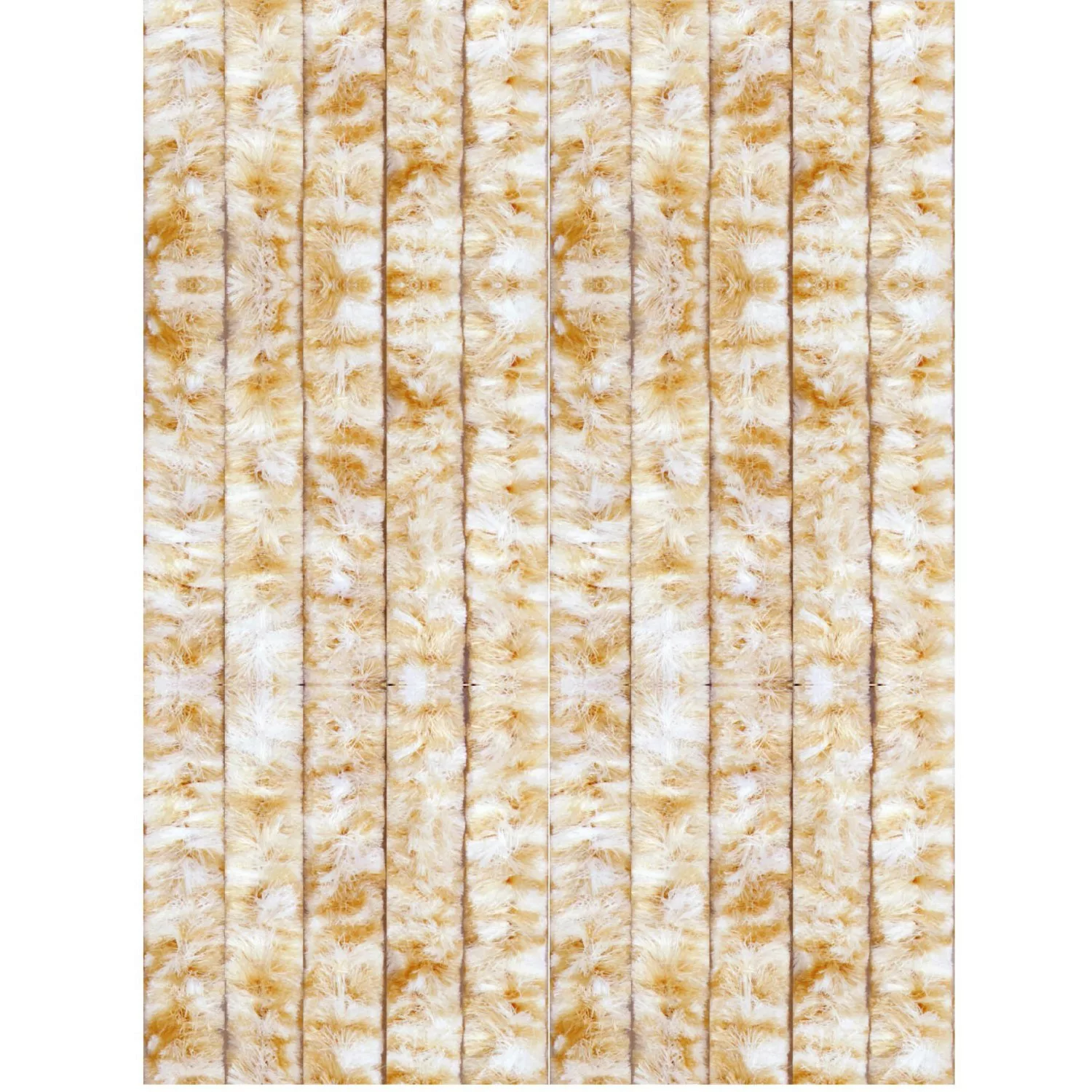 Arsvita Flauschvorhang Flauschgardine Vorhang 100 cm x 200 cm Meliert Beige günstig online kaufen