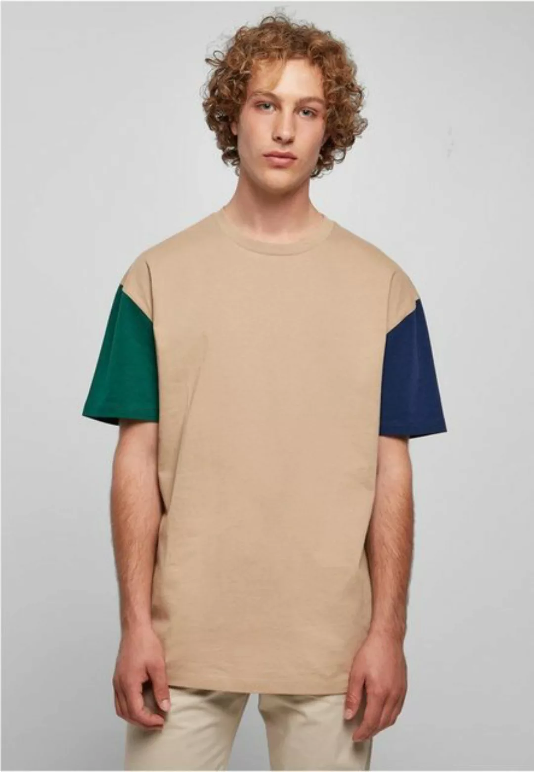 URBAN CLASSICS T-Shirt Urban Classics Herren Organic Oversized Colorblock T günstig online kaufen