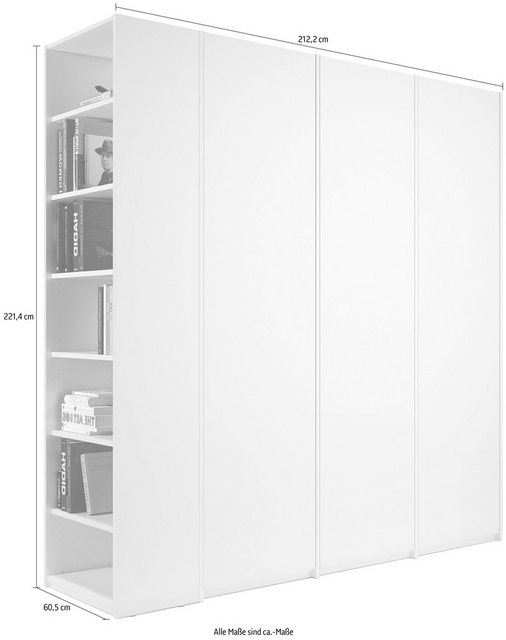 Müller SMALL LIVING Drehtürenschrank »Modular Plus Variante 7«, zwei Anbaue günstig online kaufen